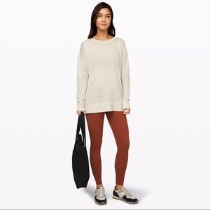 NWT Lululemon Well Being Heathered Crew Sweater